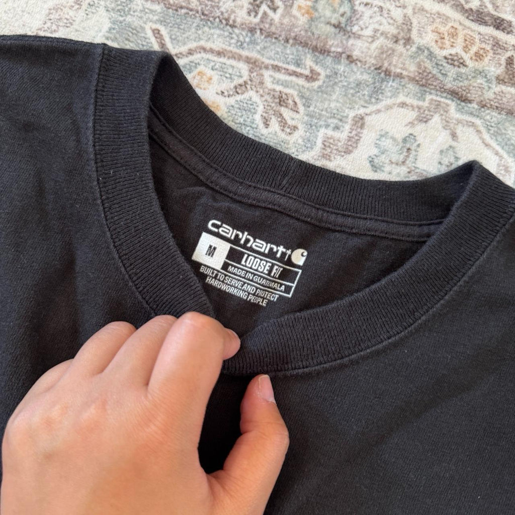 Carhartt Loose Fit Black Pocket T-Shirt Size M