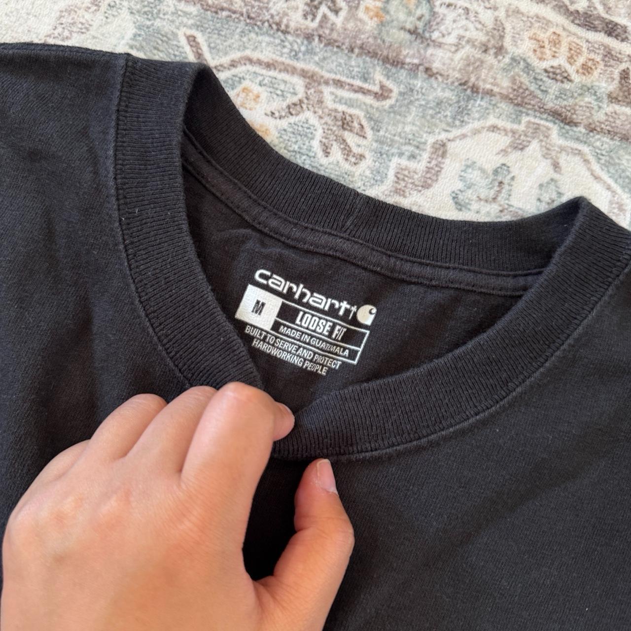 Carhartt Loose Fit Black Pocket T-Shirt Size M