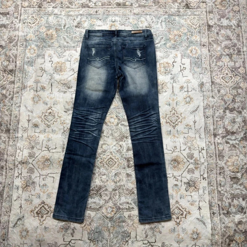 Almost Famous Y2K Ripped Patchwork Skinny Jeans Size 9