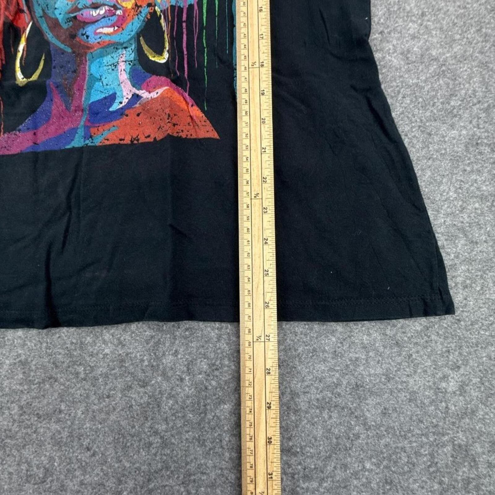 Black & multi-coloured streetwear t-shirt