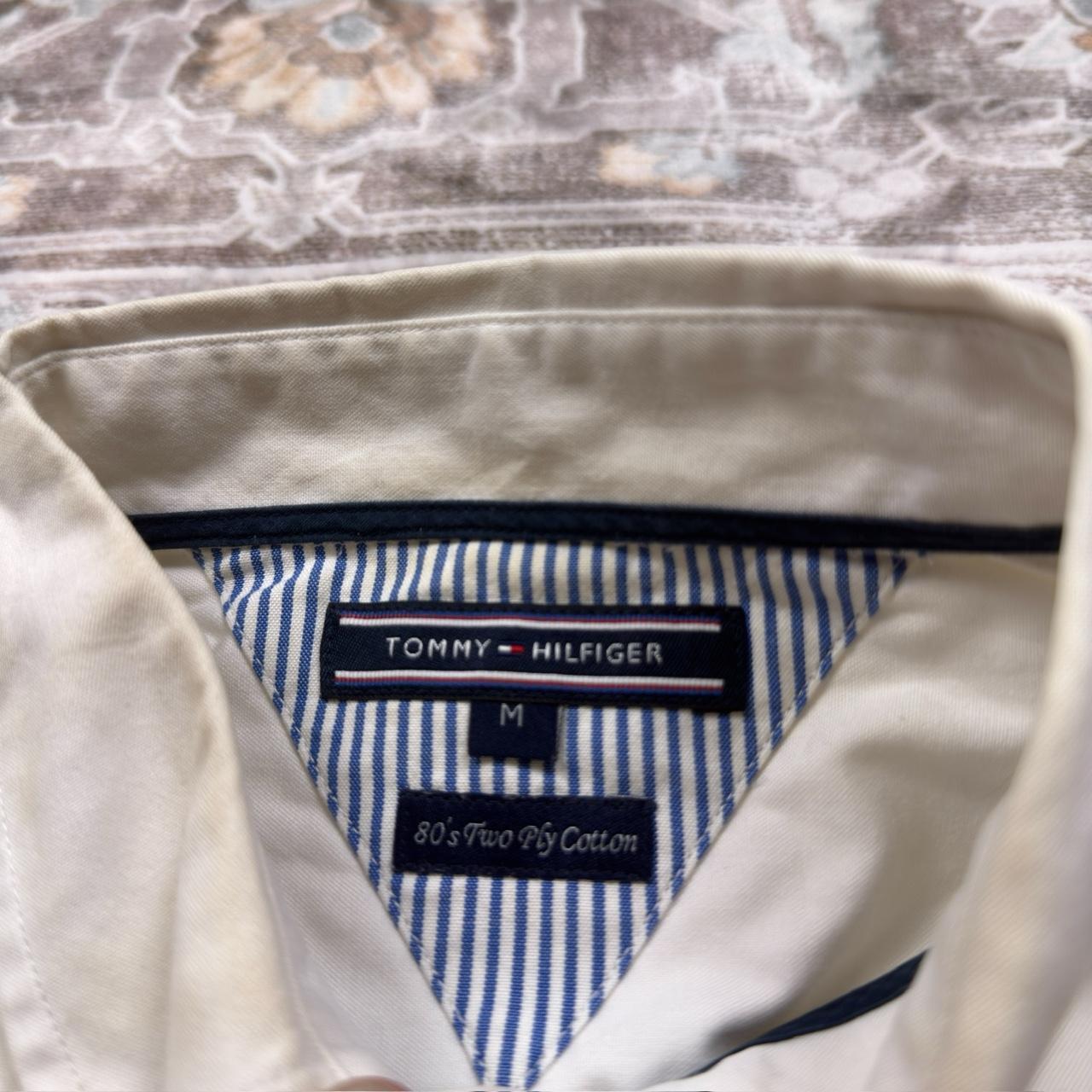 Tommy Hilfiger Long-sleeved Button-up Shirt in White Size M