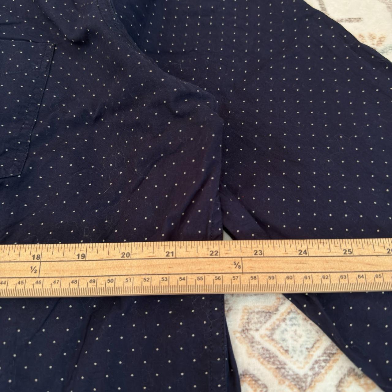 Levi's Polka Dot Button-up Long-sleeves Shirt in Navy Blue Size XL