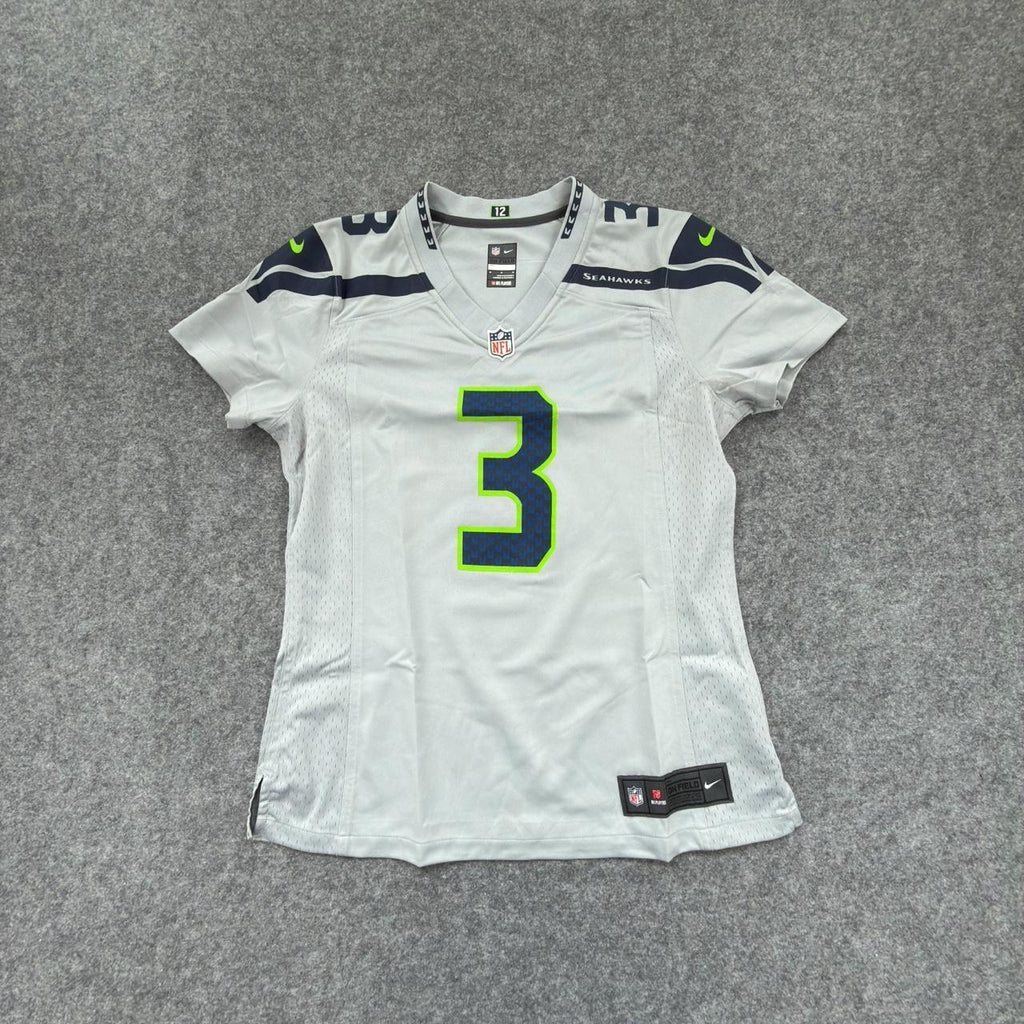 Nike Women’s NFL Seattle Seahawks Russell Wilson Jersey in Grey