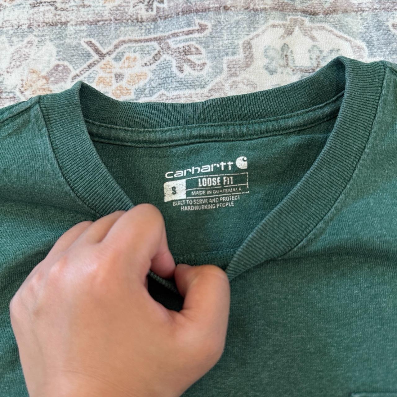 Carhartt Loose Fit Green Pocket T-Shirt Size S