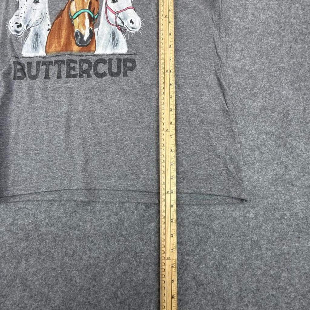 Grey cotton "Buckle Up Buttercup" graphic tee