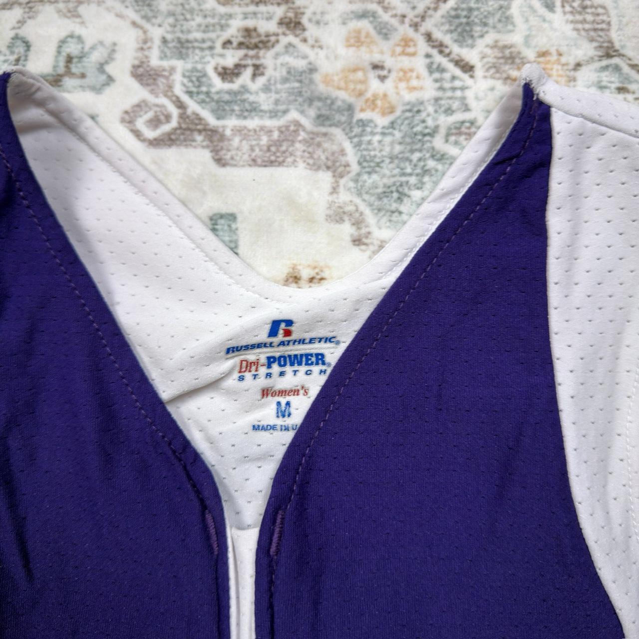 Russell Athletic Dri-Power Stretch Women’s Tigers 7 Jersey in Purple Size M