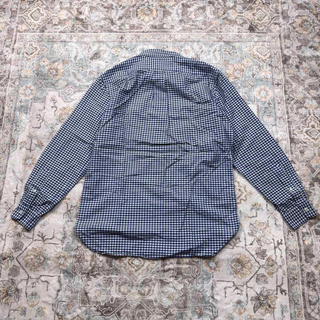 Ralph Lauren Classic Fit Blue Gingham Long-sleeved Button-up Shirt Size M