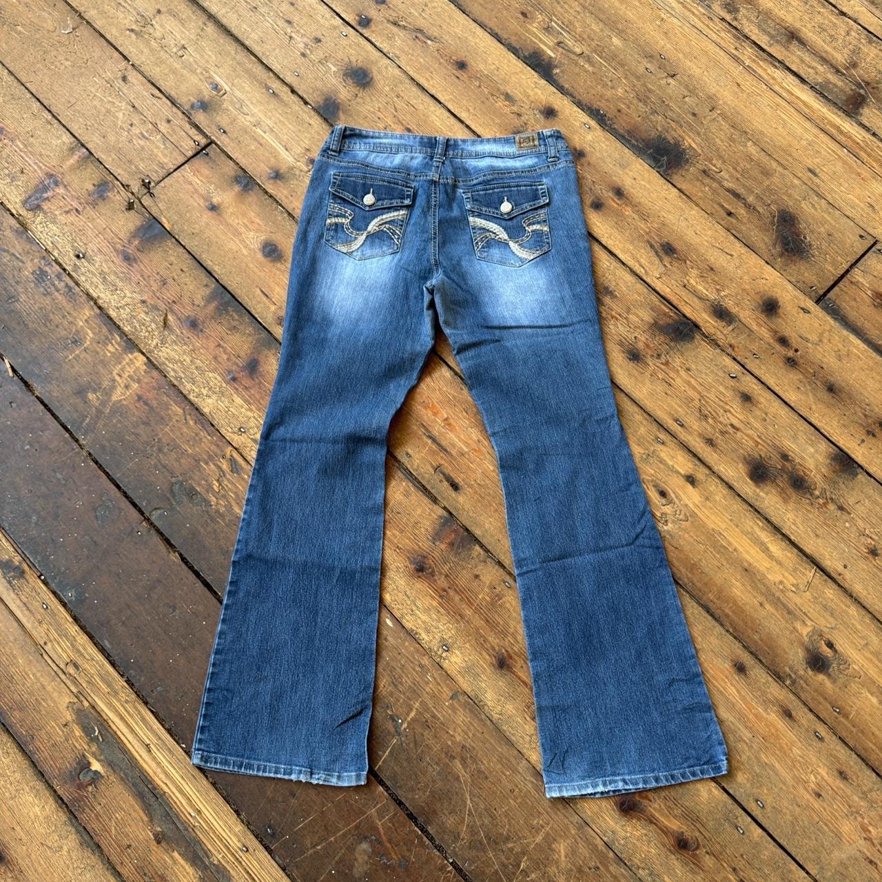 l.e.i. Sophia Hipster Flare Women’s Y2K Jeans Size 13