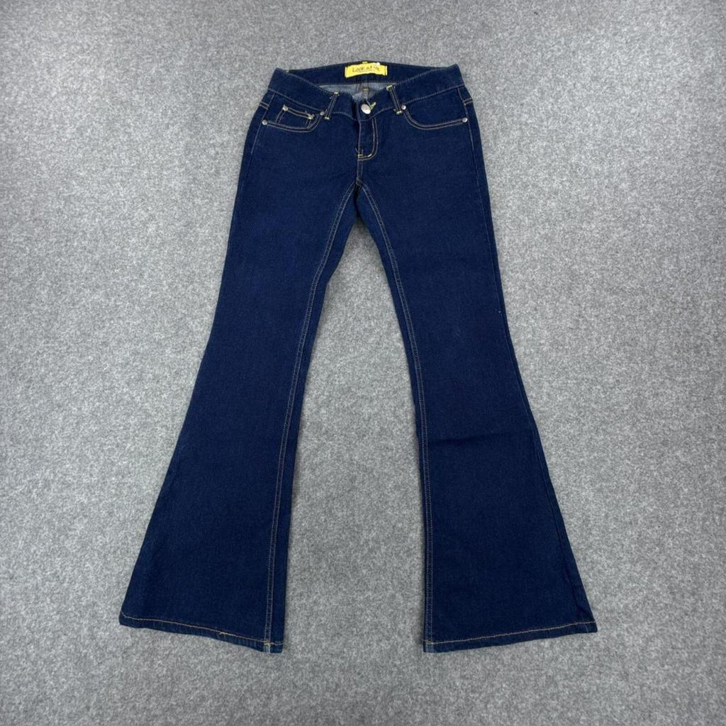 Look at me women's Y2K dark blue flared jeans #flares