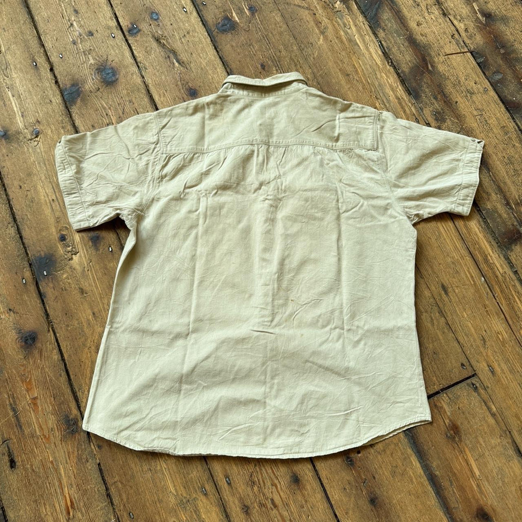 Levi's Red Tab Tan Button-up Short-sleeved Shirt Size XL
