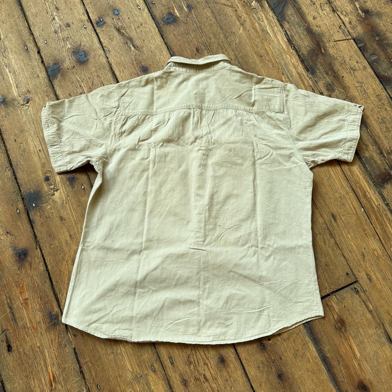 Levi's Red Tab Tan Button-up Short-sleeved Shirt Size XL
