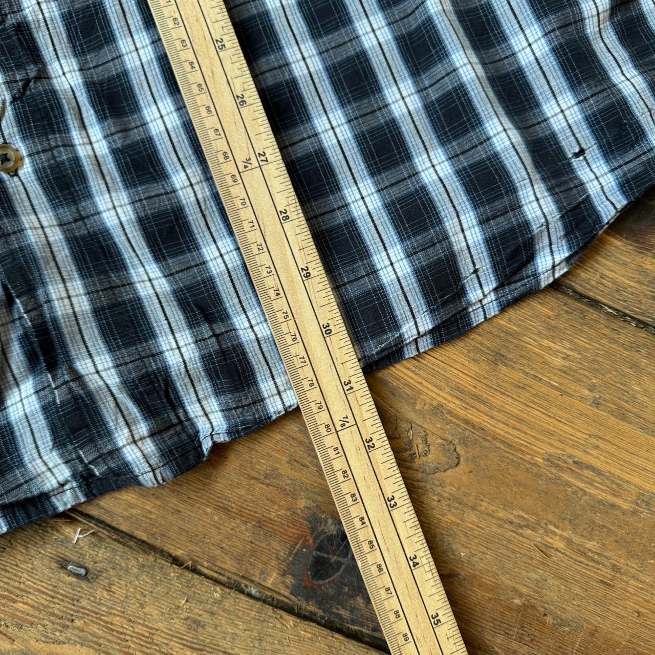 Wrangler Black and White Plaid Button-up Shirt Size 3XL