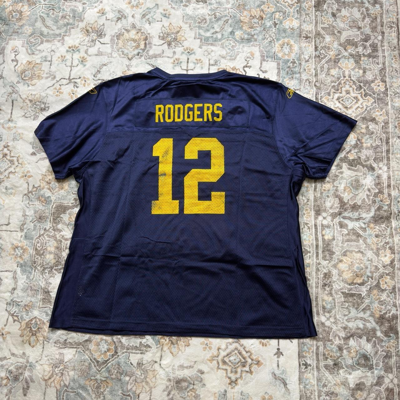 Reebok Women’s Aaron Rodgers Navy Blue Jersey Size 3XL
