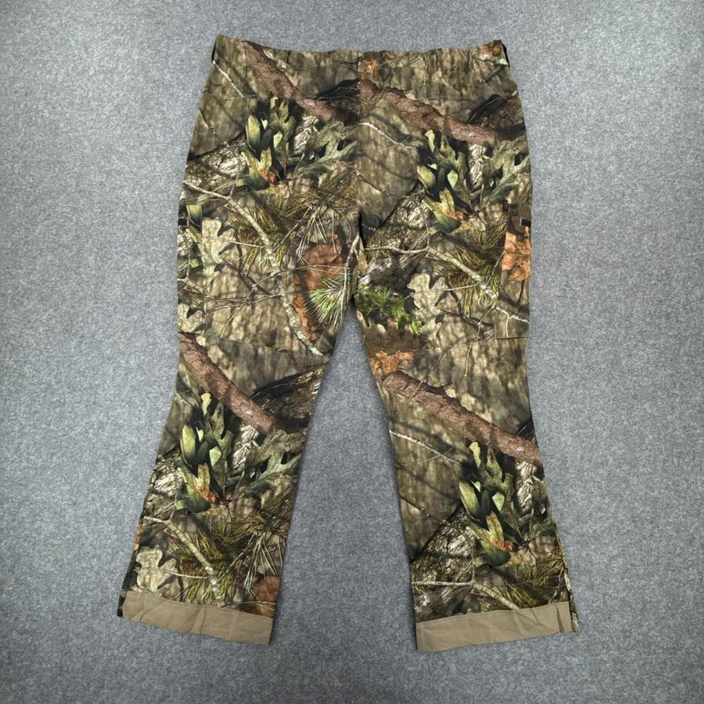 Realtree camo cargo pants with zipper pockets and adjustable waistband