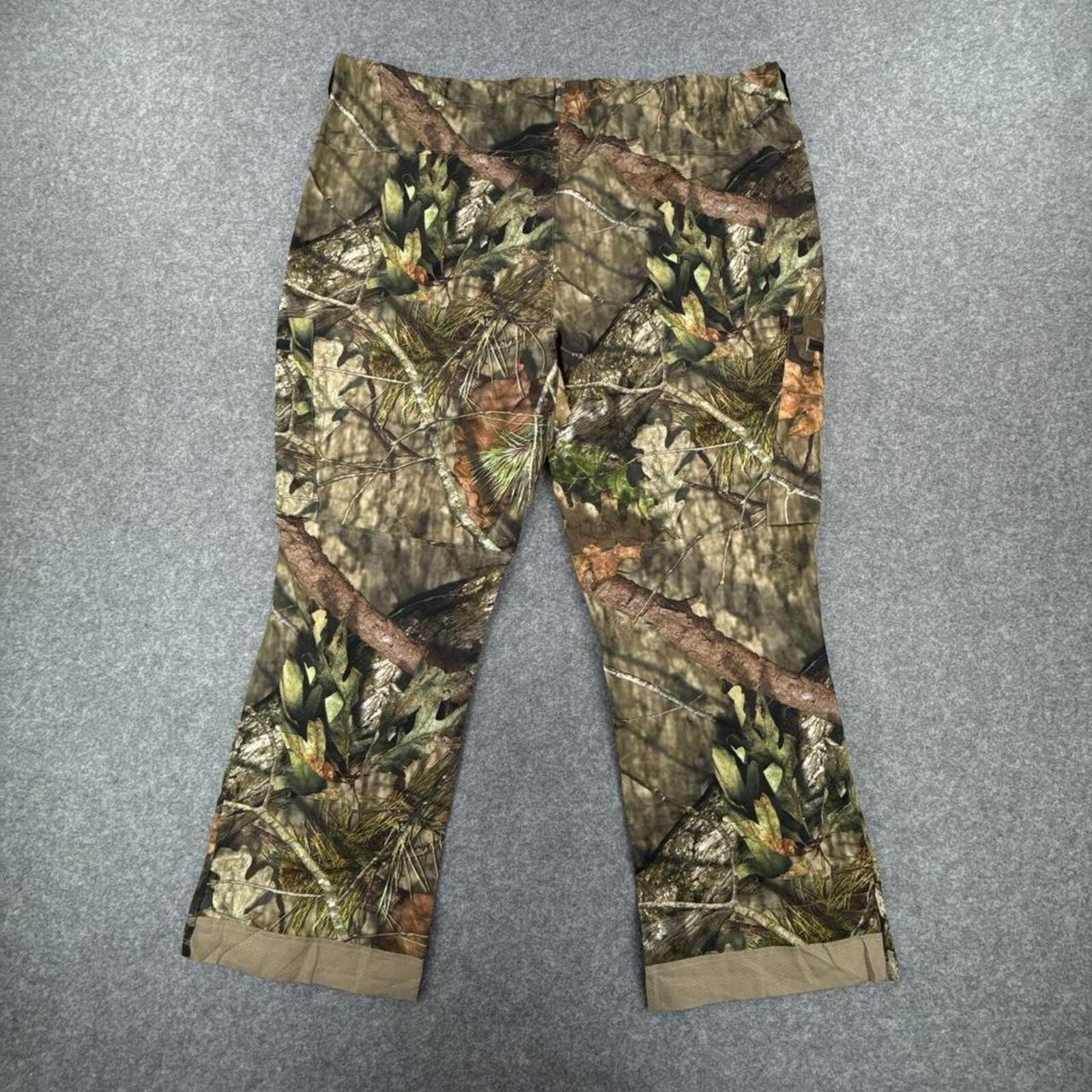 Realtree camo cargo pants with zipper pockets and adjustable waistband
