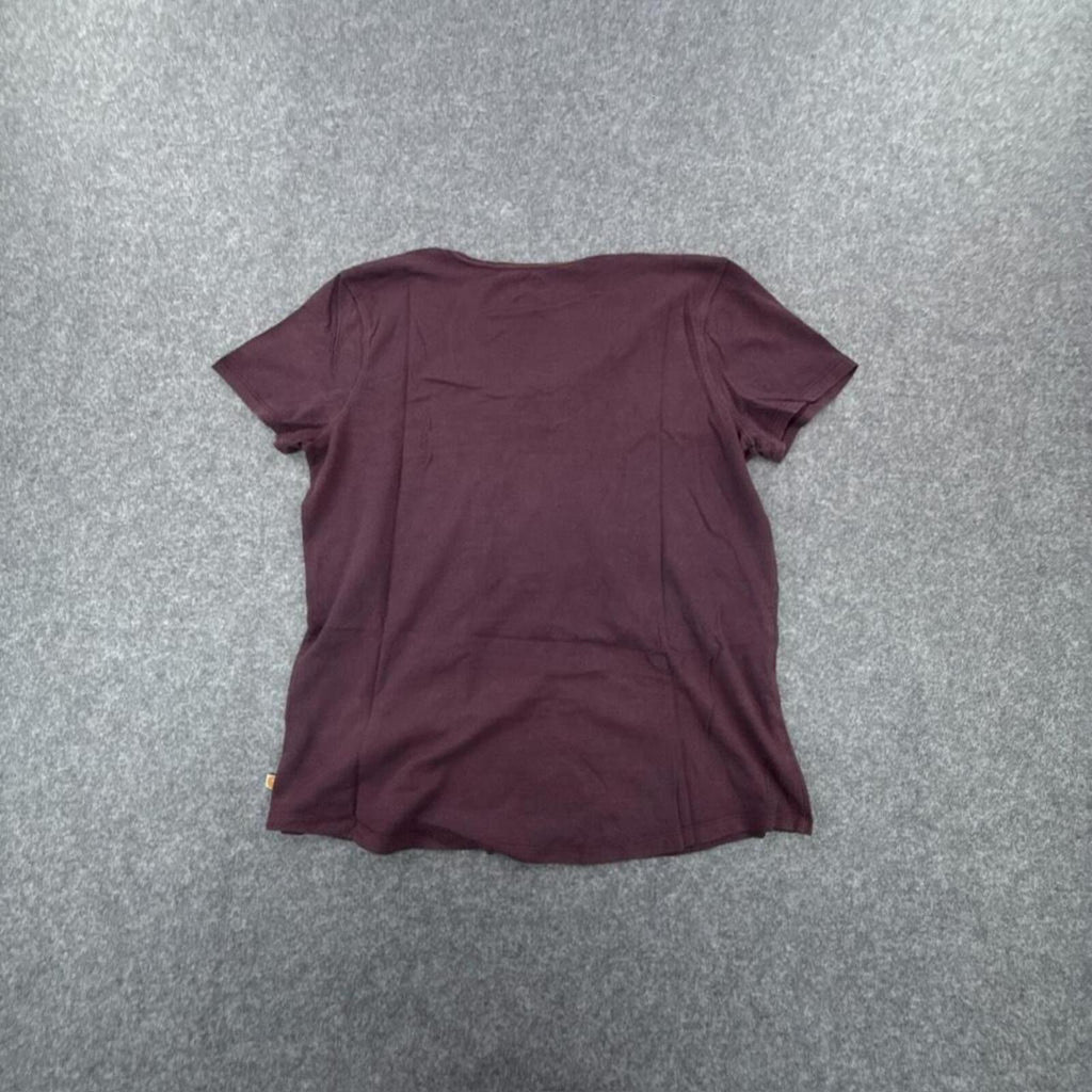 Burgundy Carhartt V-neck t-shirt #Carhartt