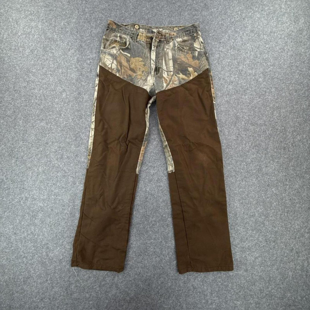 Brown and tan camo pants with adjustable waist #outdoorstyle
