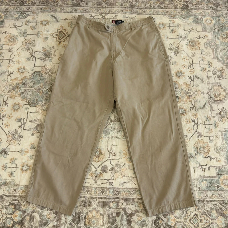 Chaps Khaki Chino Trousers W38 L30 (1464)