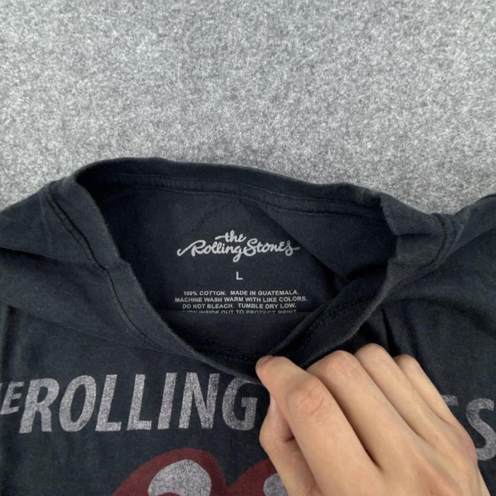 Black Rolling Stones 1975-1980 tour t-shirt