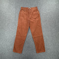 Brown corduroy straight leg trousers #corduroytrousers