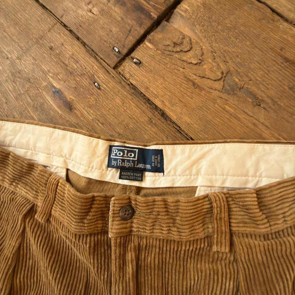 Polo Ralph Lauren Light Brown Corduroy Trousers W36