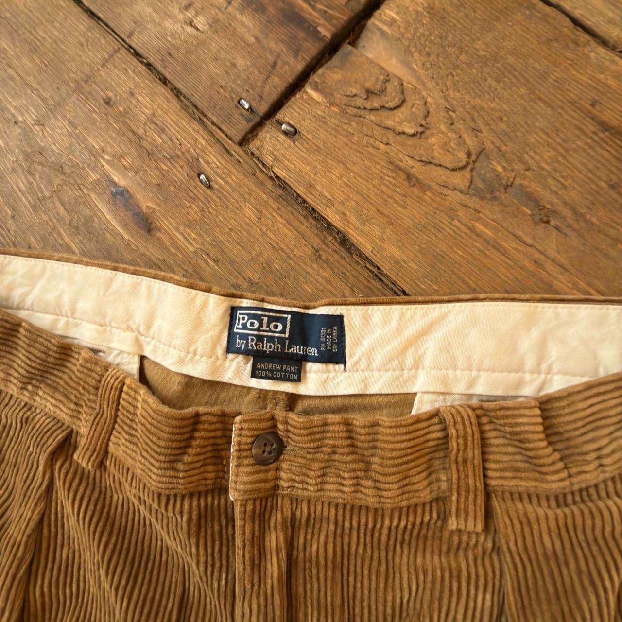Polo Ralph Lauren Light Brown Corduroy Trousers W36