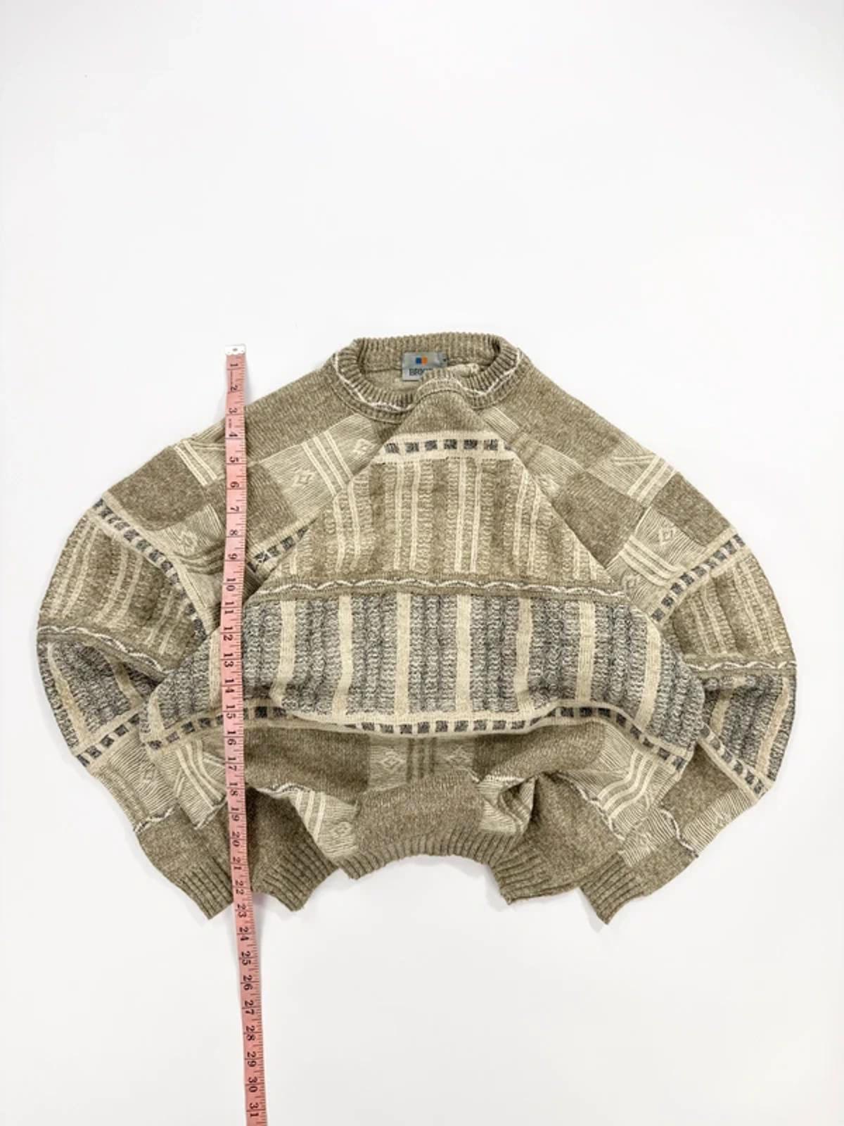 Brice Vintage Knit Jumper Beige Pattern
