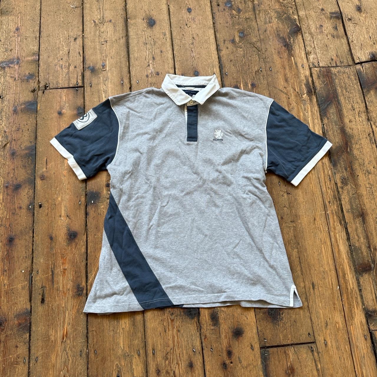 Tommy Hilfiger ‘8’ Polo Shirt in Gray Size XXL