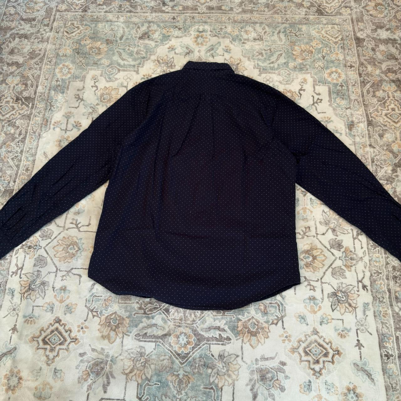 Levi's Polka Dot Button-up Long-sleeves Shirt in Navy Blue Size XL