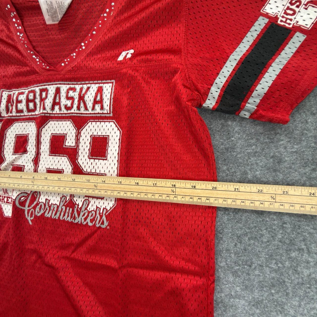 Russel Nebraska Cornhuskers Women’s Jersey With Gem Details