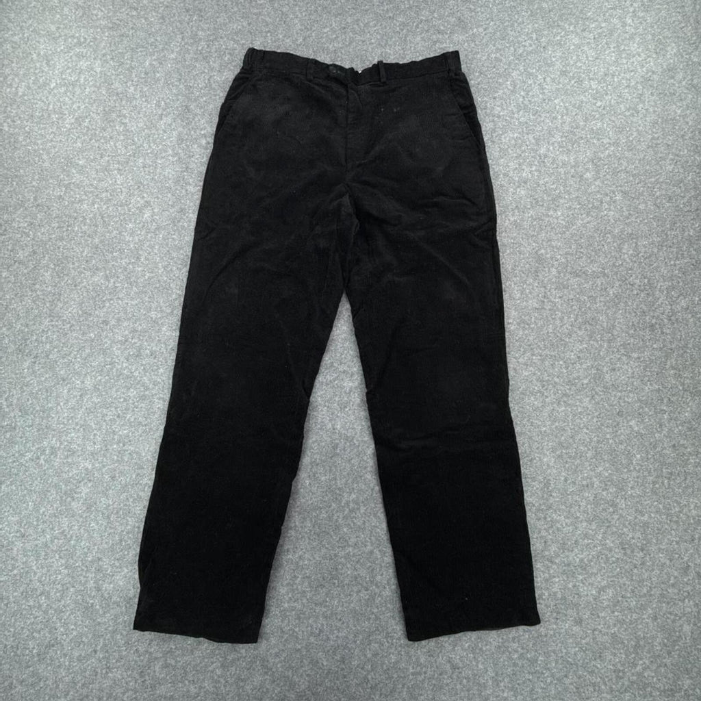 Black Marks & Spencer corduroy trousers #corduroytrousers