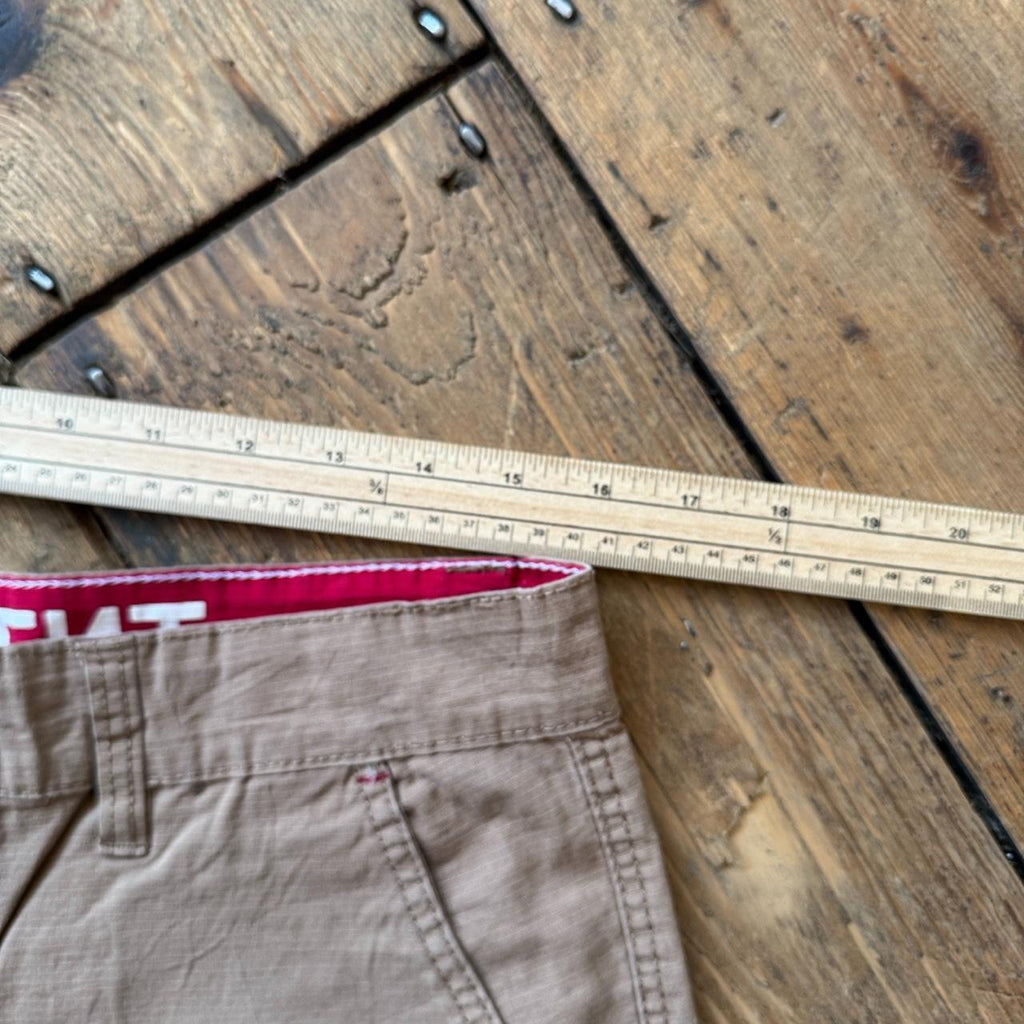 MONUMENT Brown Cargo Shorts W32