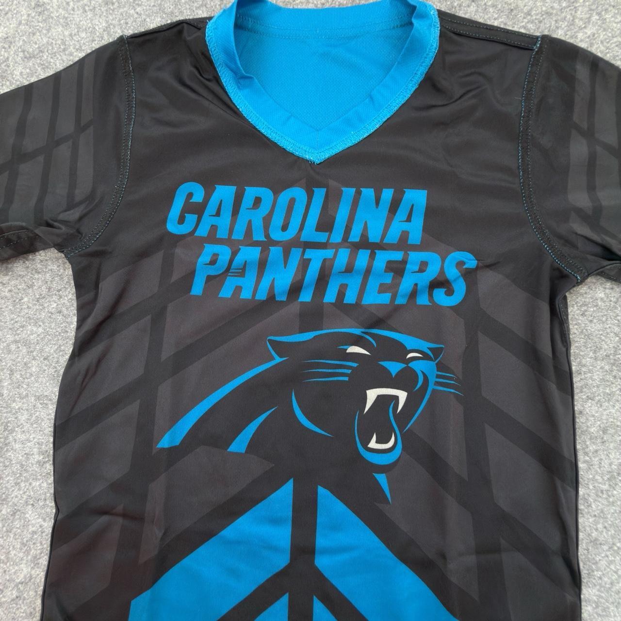 NFL Carolina Panthers Lightweight Jersey in Black and Blue