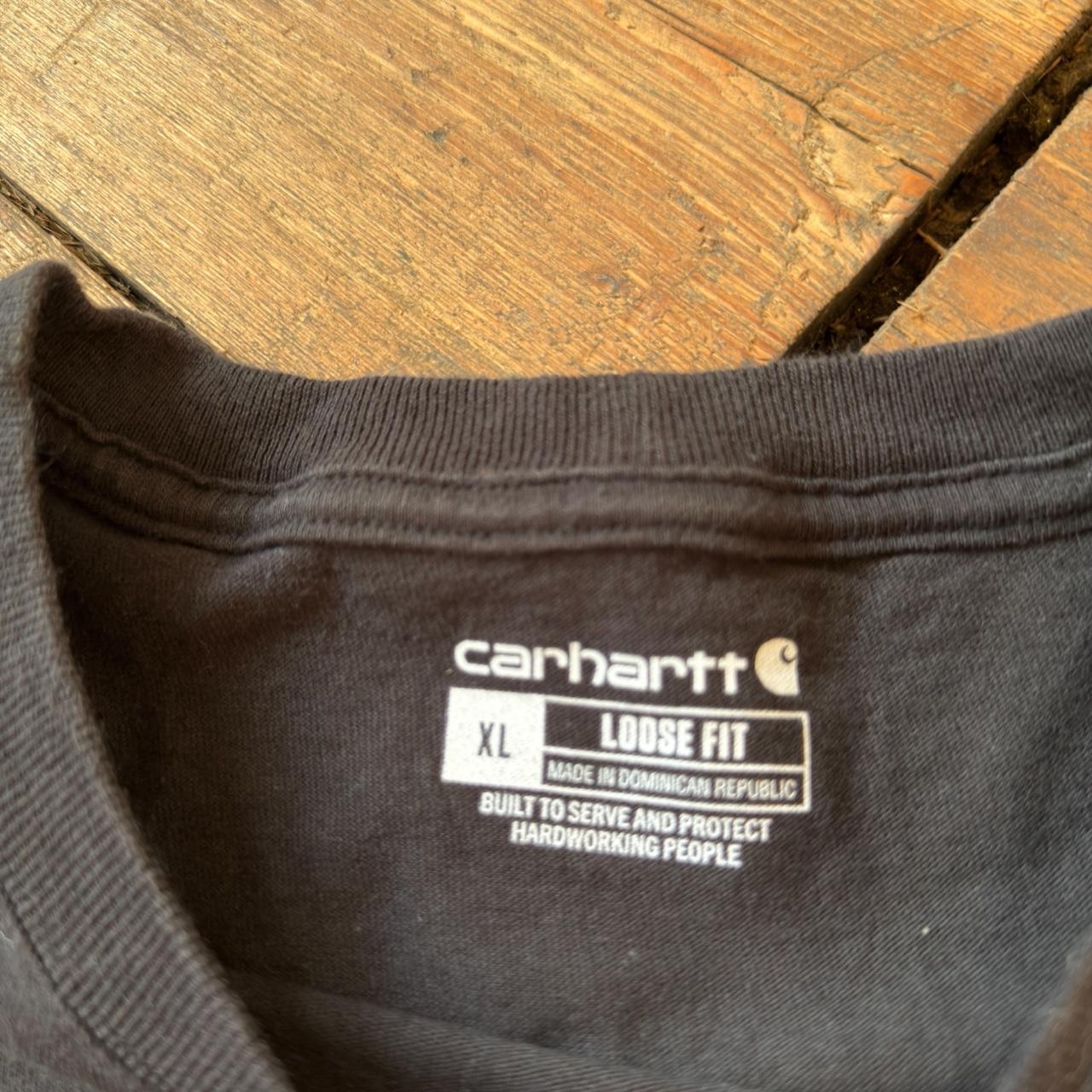 Carhartt Loose Fit T-Shirt with Front Pocket in Black Size XL