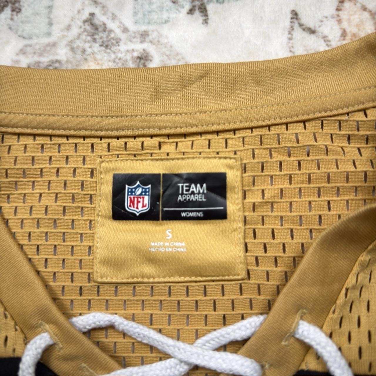 NFL New Orleans Saints Long-sleeved Jersey in Black and Gold Women’s Size S