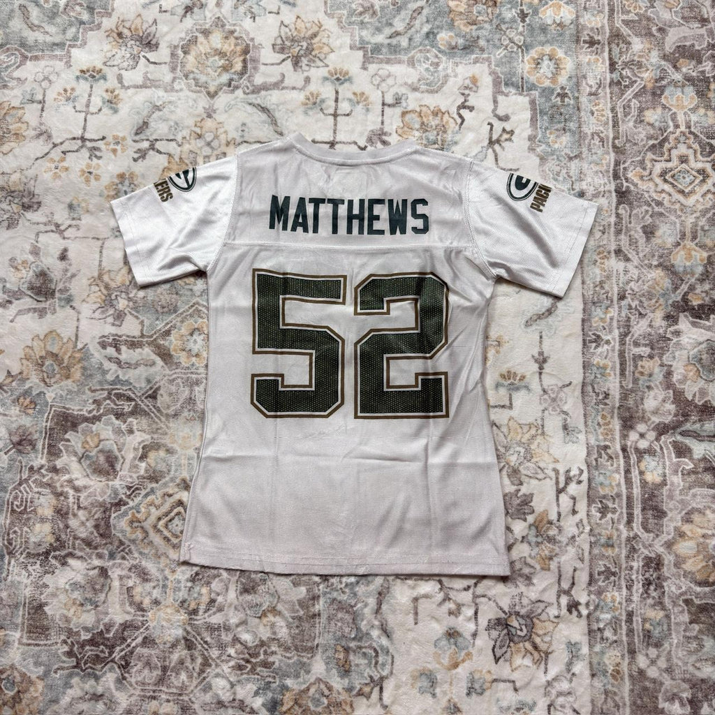 NFL Green Bay Packers Clay Matthews Jersey in White Size L