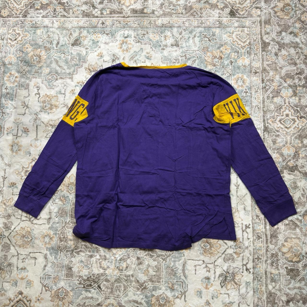 NFL Purple & yellow Minnesota Vikings Long-sleeved Jersey Women’s Size 2XL