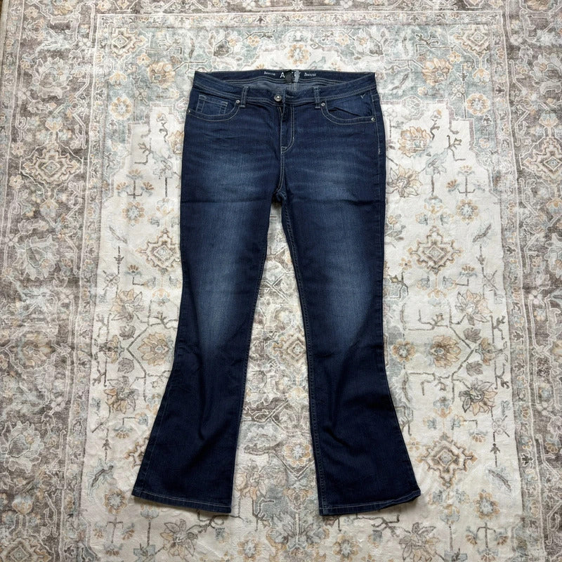 APT. 9 Bootcut Y2K Jeans with Embroidered Pockets