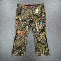 Realtree camo cargo pants with zipper pockets and adjustable waistband