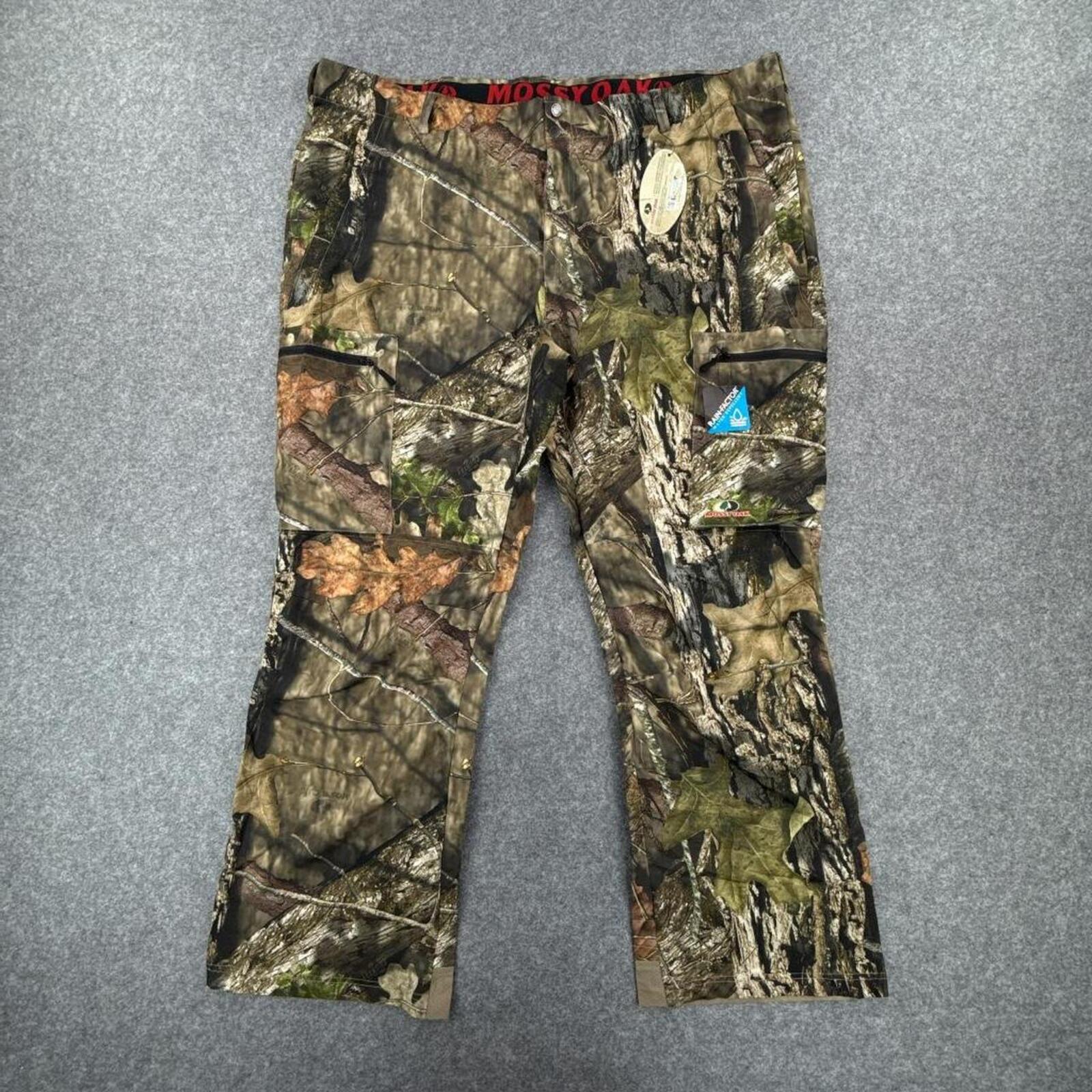 Realtree camo cargo pants with zipper pockets and adjustable waistband