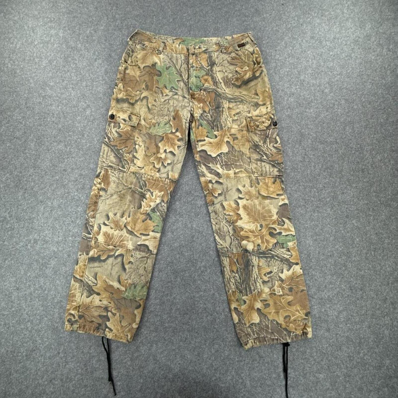 Walls 90s style camo cargo pants with adjustable ankle straps