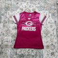 NFL Women’s Metallic Pink Packers Jersey Size M