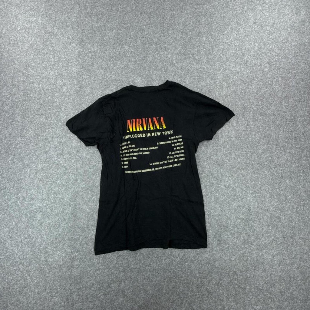 Black Nirvana Unplugged 1994 T-shirt #grunge #bandtee