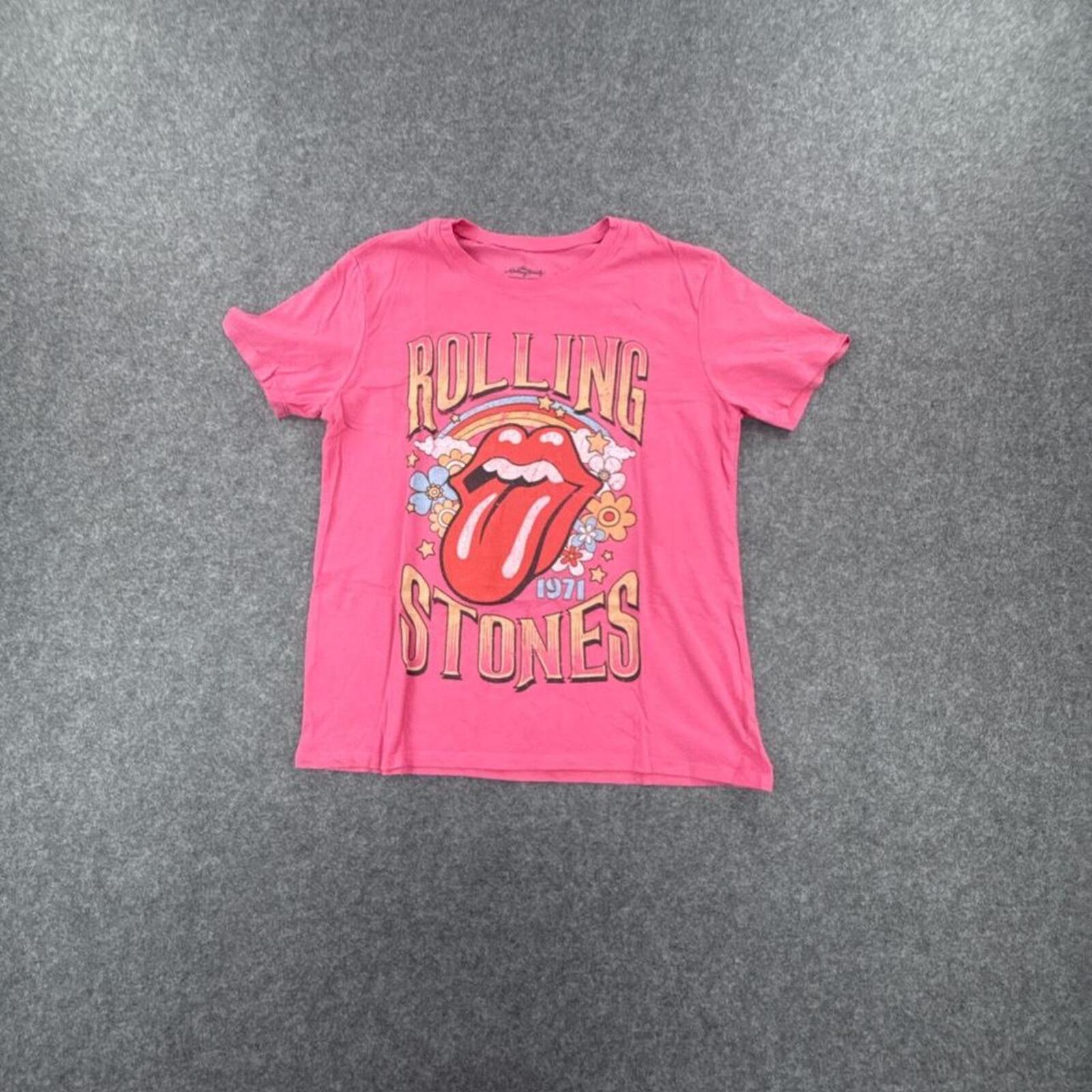 Rolling Stones pink cotton t-shirt