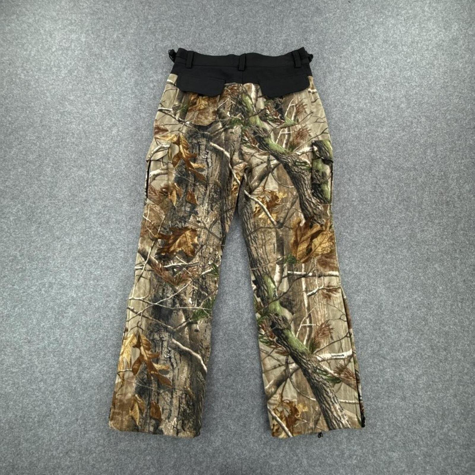 Camouflage cargo pants with adjustable waist