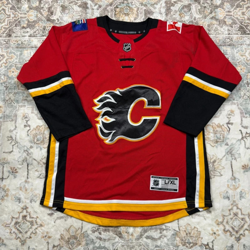 NHL Calgary Flames Long-sleeved Jersey Size L