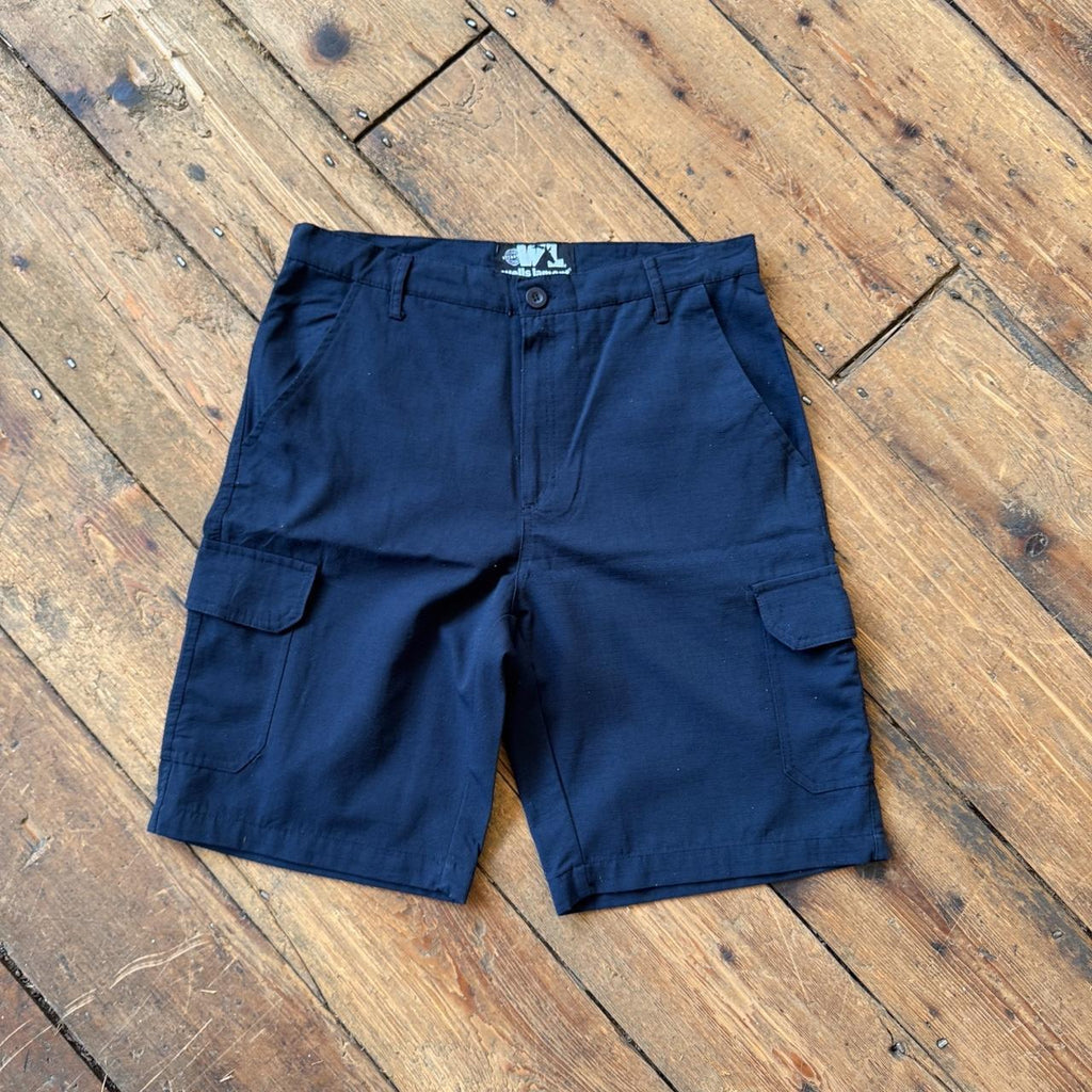 Wells Lamont Navy Blue Cargo Shorts W32