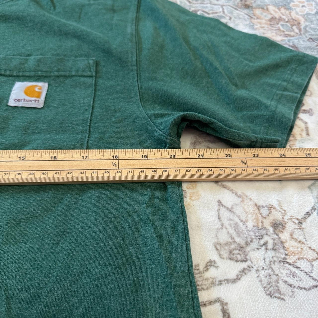 Carhartt Loose Fit Green Pocket T-Shirt Size S