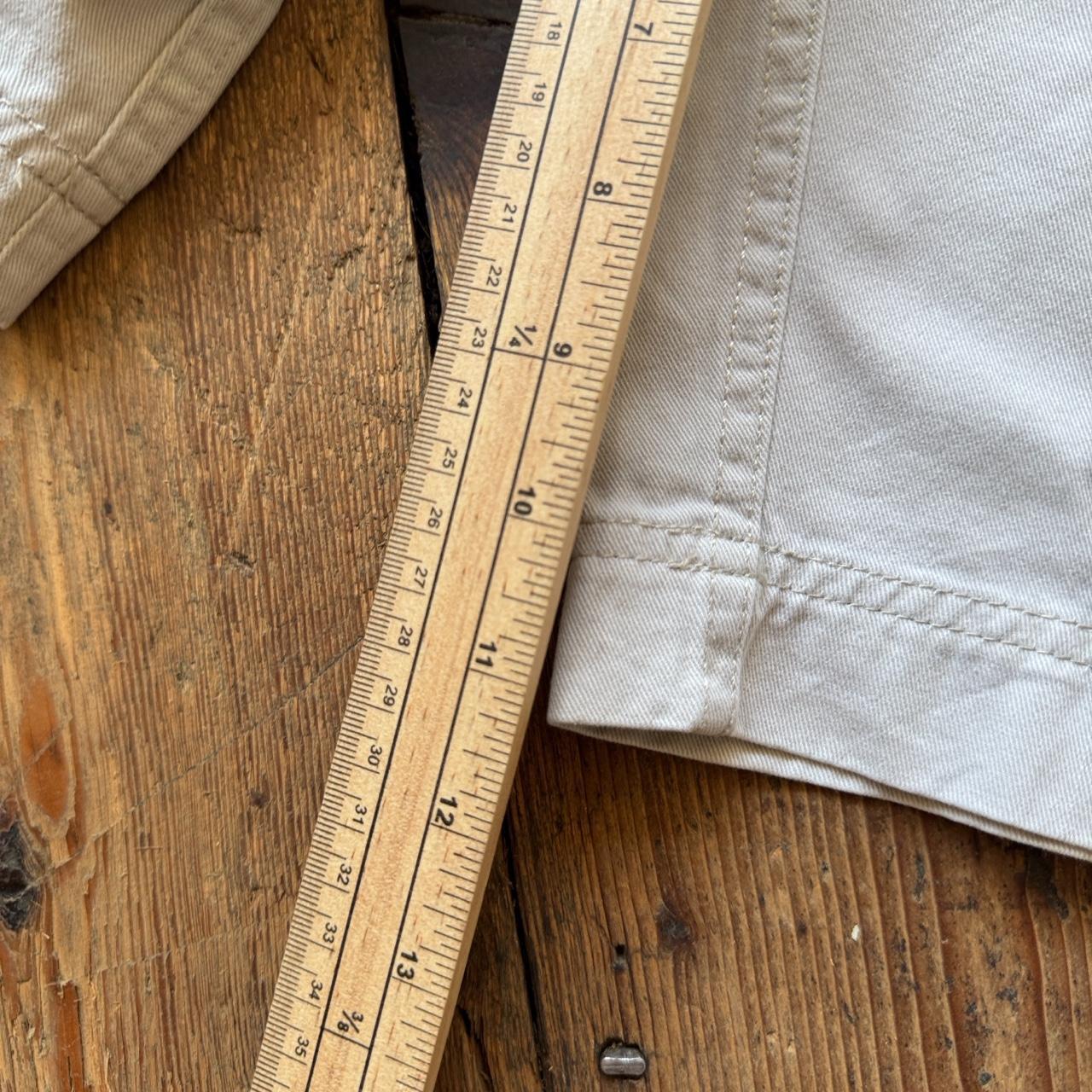 Aeropostale A87 Cream Cargo Shorts W34