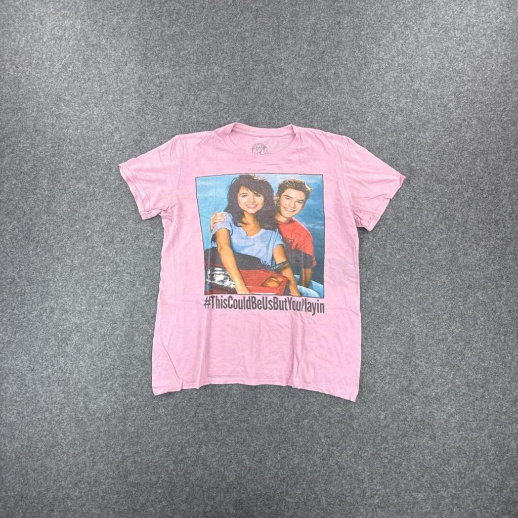 Pink Saved by the Bell graphic tee